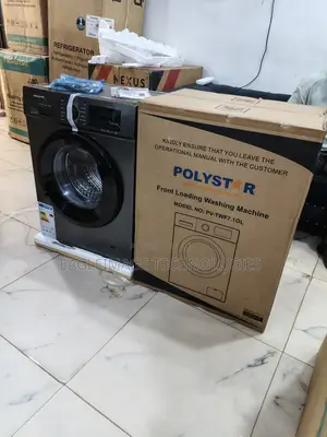 Polystar 7kg Black Front Load Laundry Machine