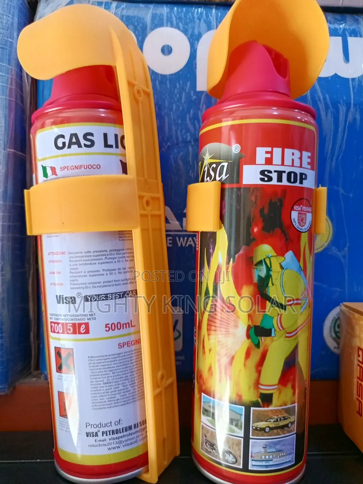 Solar Fire Extinguisher Visa