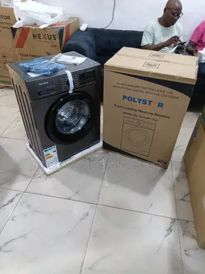 Polystar 7kg Black Front Load Washer – Smart Design
