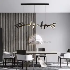 Nordic Minimalist Fish Bone Led Living Room /Dining Chandelier