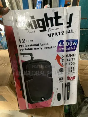 Mighty Pro Audio 12inches Public Address Speaker With 2 Wireless Mic
