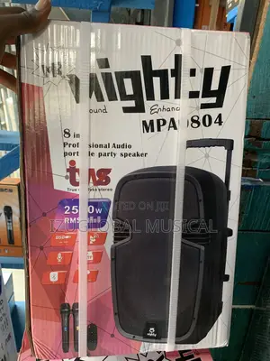 Mighty Pro Audio 8”Inches Public Address Speaker With 2 Wireless Mic