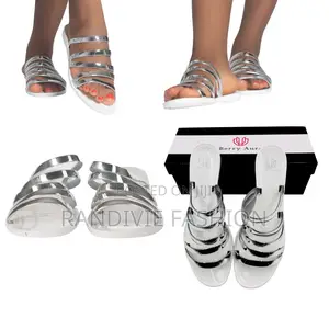 Silver/White - Ziggy Slippers