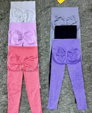 Women Seamless Scrunch Bum Gym Leggings – High Waist
