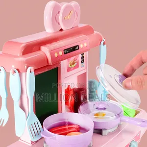 Kids’ Spraying Mist Kitchen Playset – 48 PCS Cooking Toy