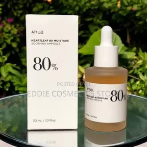 Original Anua Heartleaf 80 Soothing Ampoule Serum 30ml