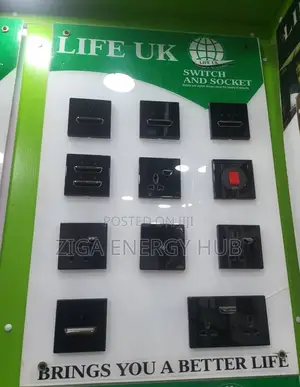 Black Color Switches/Sockets