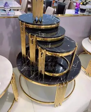High-Quality Imported Center Table With Three Side Stools Available