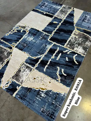 Blue Turkish Center Rug