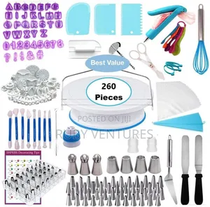 260 PCS Cake Decorating Turntable Set