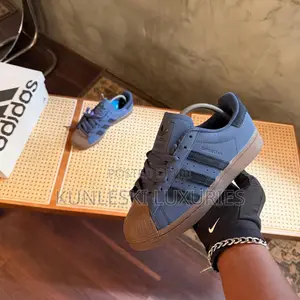 Original Adidas Superstar Navy Gum Sneakers