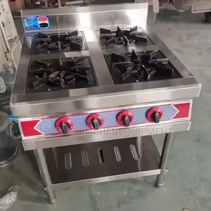 Commercial 4burner Cooker With Red Nub
