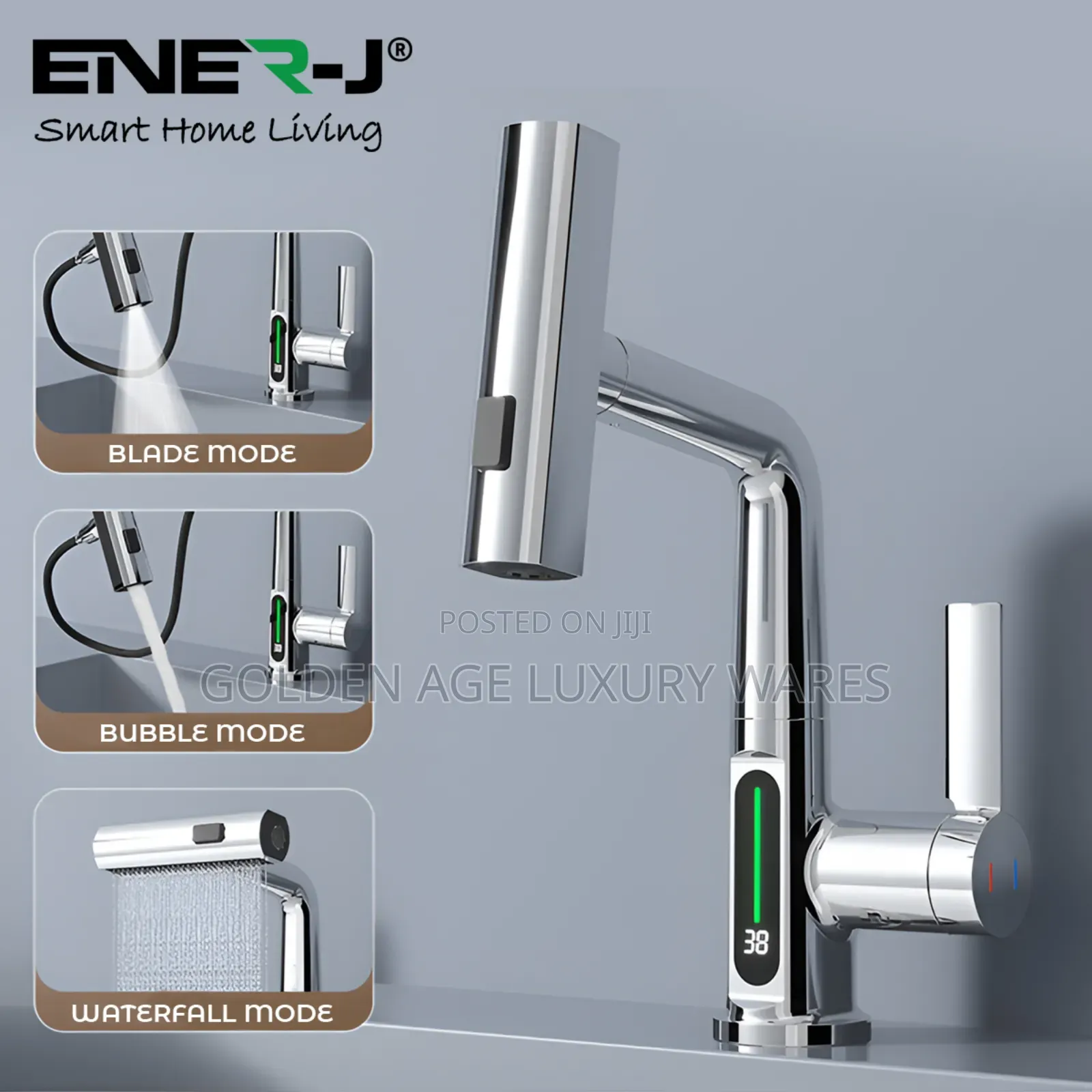 Multi Function Temperature Display Sink Mixerchrome