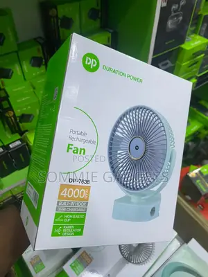 Dp 7638 Rechargeable Fan,4000mah