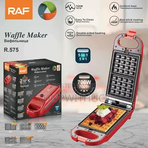Raf 5-in-1 Waffle, Doughnut Churros Maker – 700w
