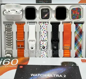 I60 Ultra Watch With 2 Smartwatches, Watch Pouch and Airpod