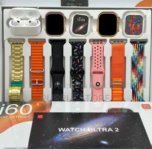I60 Ultra Watch With 2 Smartwatches, Watch Pouch and Airpod