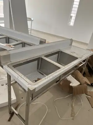 Industrial Wash Sink Double With Side