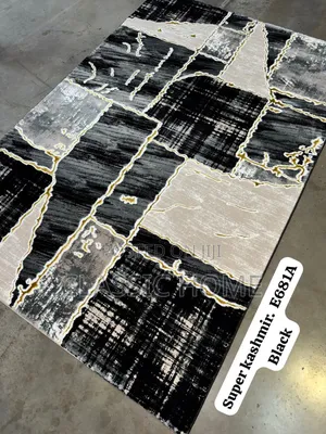 Black Super Turkish Center Rug