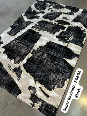 Classic Kashmir Black Center Rug