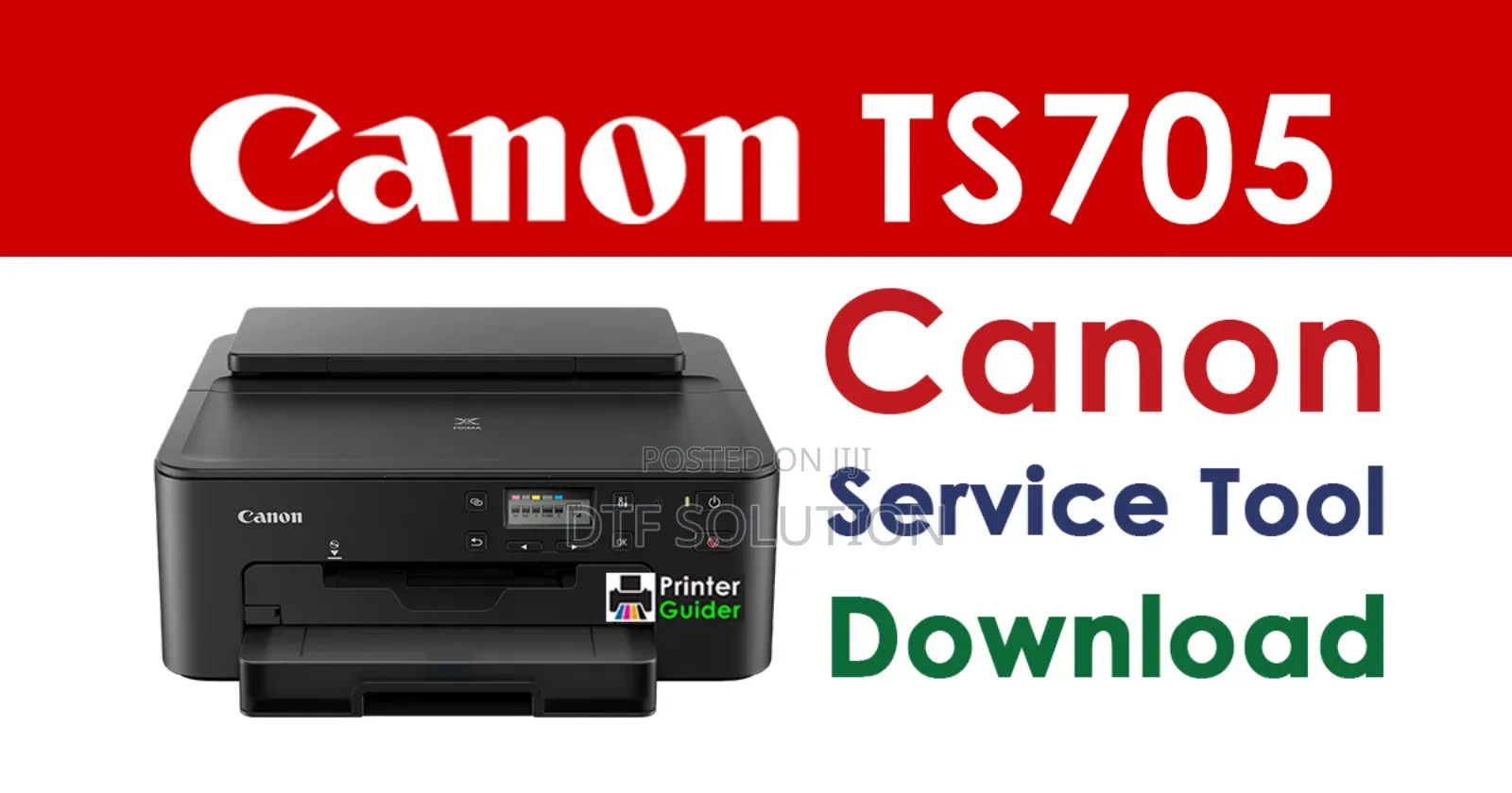 Canon Pixma Ts704/5 Adjustment Program (Service Tool) for Ink Absorber