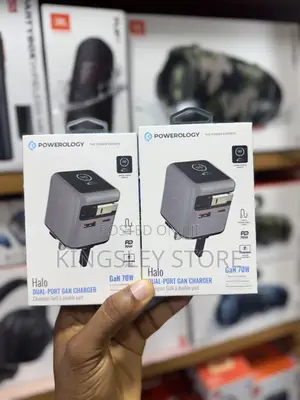 Powerology Halo Dual-port Gan Charger 70w