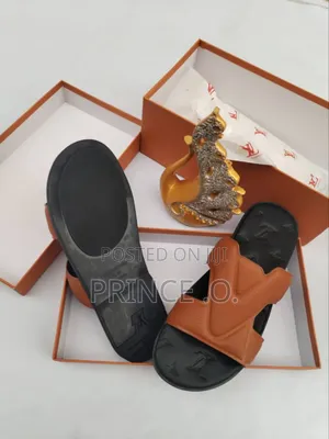 Louis Vuitton Leather Slippers