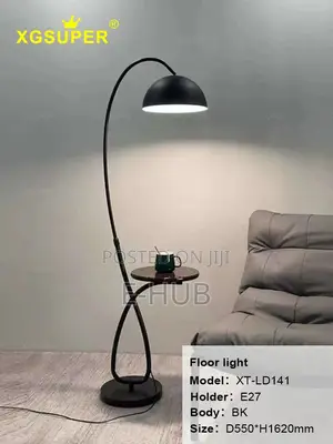 Standing Floor Lamp With Table