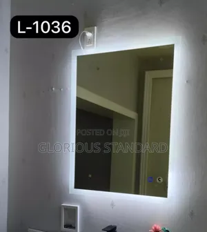 Mirror With Three Different Light Square Shape