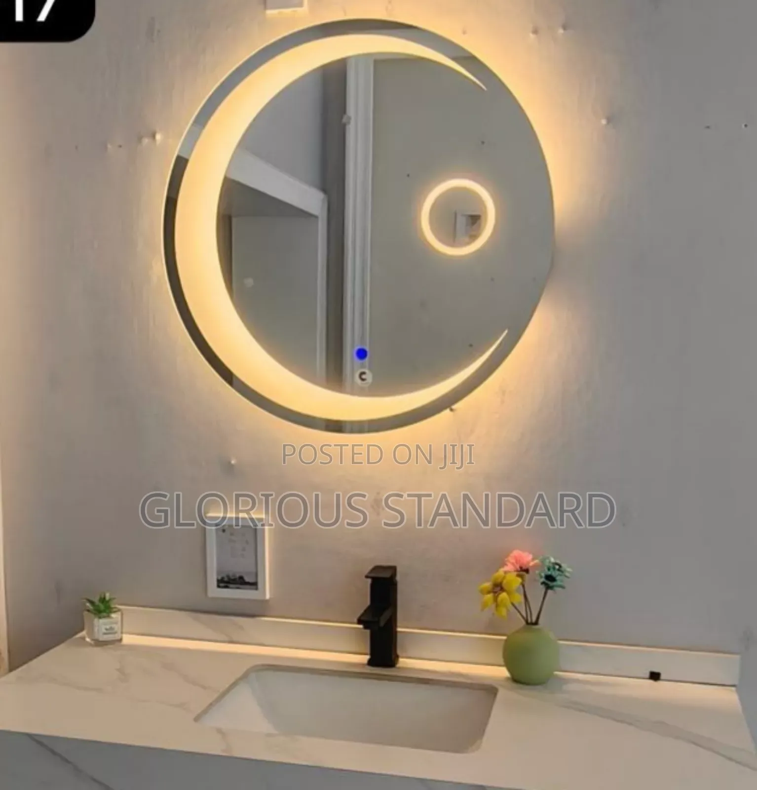 Led Mirror Circle Shape With Light