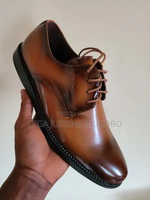 Vangelo Glossy Leather Men's Flat Shoes
