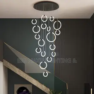 Luxury High Ceiling Dropping Chandelier