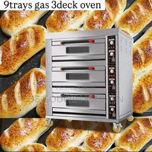 9trays Gas Oven 3deck Available