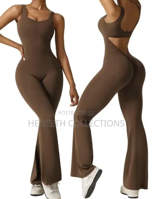 Women Seamless Backless Gym Jumpsuit
