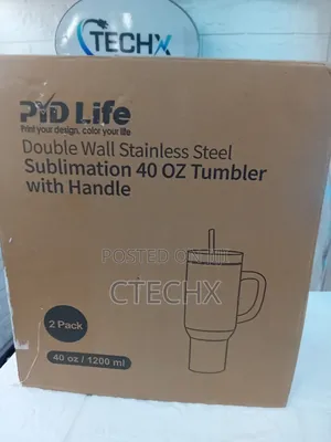 Pyd Life 2 Pack Sublimation 40 Oz Tumbler With Handle Mug