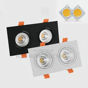Double Square Recessed Led Spotlight – 2 Heads Pop Downlight