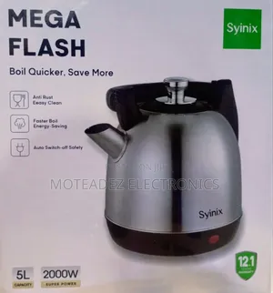 Syinix 5.0litres (2000w) High Quality Stainless Steel Electric Kettle