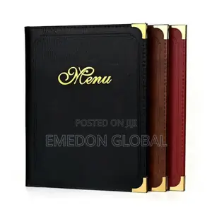 Leather Menu Cover Folders For Restaurant And Hotels