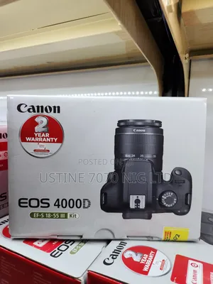 Eos 4000d Kit Canon Camera (New)