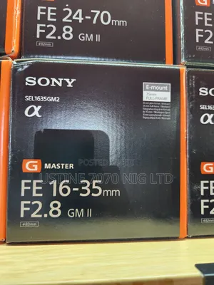 Fe 16-35mm F2.8 Gm Ii Sony Lens (New)