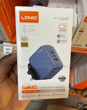 Gan 65w Super Fast Charger 4 Outlet Q7
