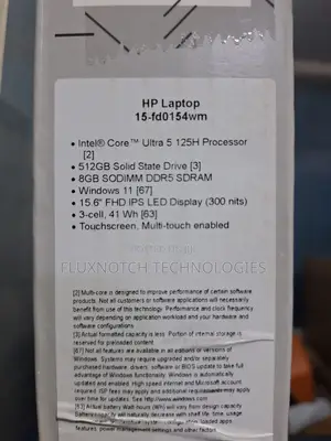 New Laptop HP 15 8GB Intel Core Ultra 5 SSD 512GB