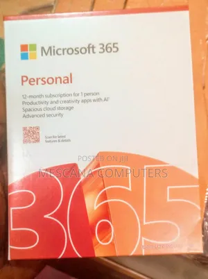 Microsoft Office 365 Personal 1 User 1 Year Subscription