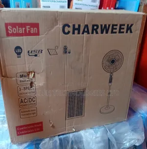 Charweek Solar Rechargeable Fan