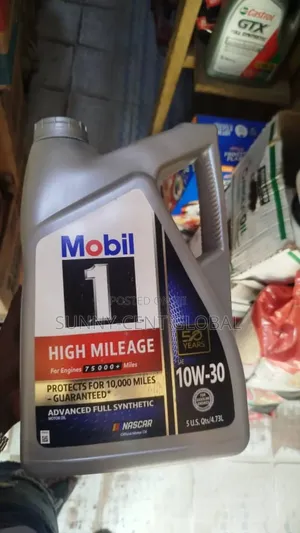 Mobil 1 High Mileage 10w30 5litres.