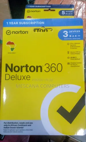 Norton 360 Deluxe 3 Users 1 Year Subscription