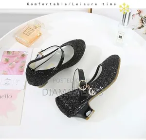Black Rynestone Pincess Special Event Dress Shoe