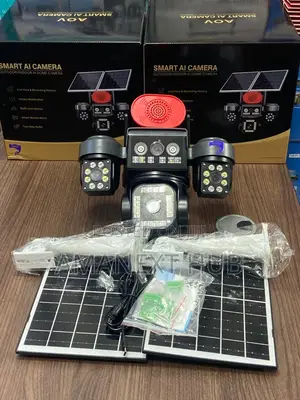 Heavy Duty 4in1 Lens Solar Camera With Double Panels