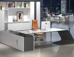 High Classic and Special Design Office Executive Table With Extension