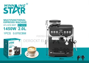 Winning Star Multifunctional Espresso Machine/ Built-in Coffee Grinder